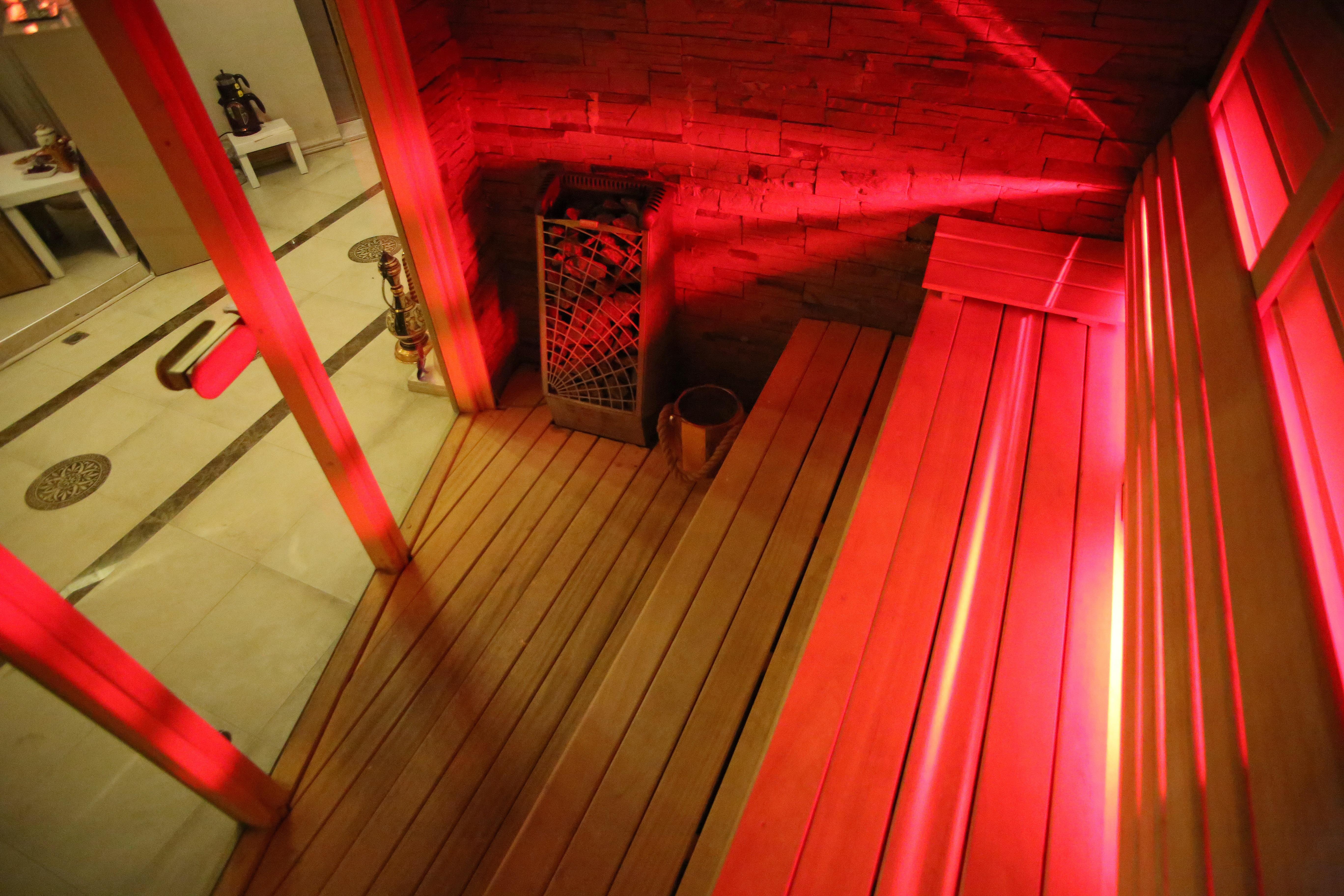 Daru Sultan Hotels Galata Isztambul Kültér fotó A modern Finnish sauna