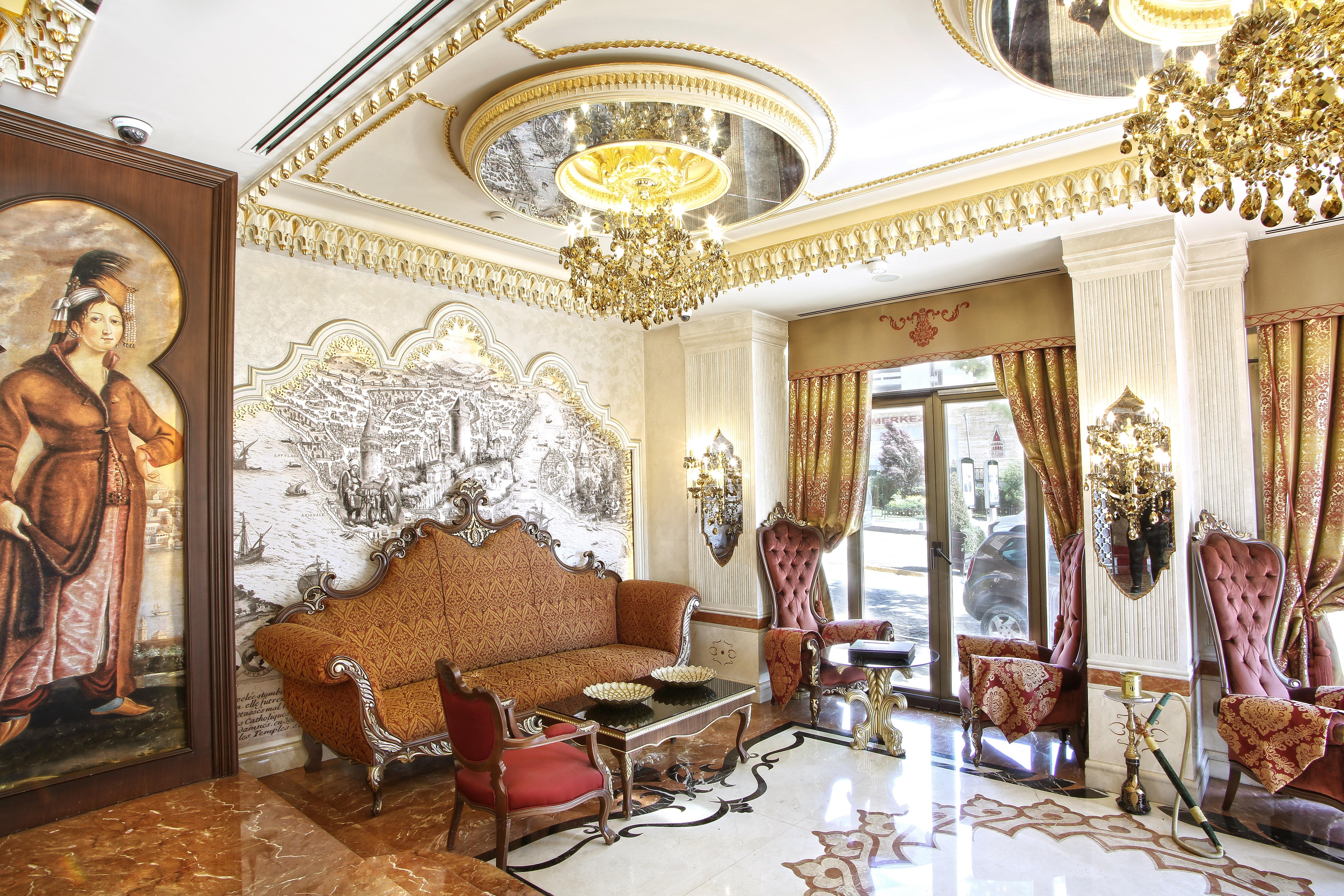 Daru Sultan Hotels Galata Isztambul Kültér fotó Interior of the hotel